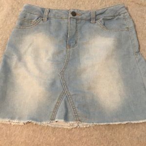 kids target jean skirt
